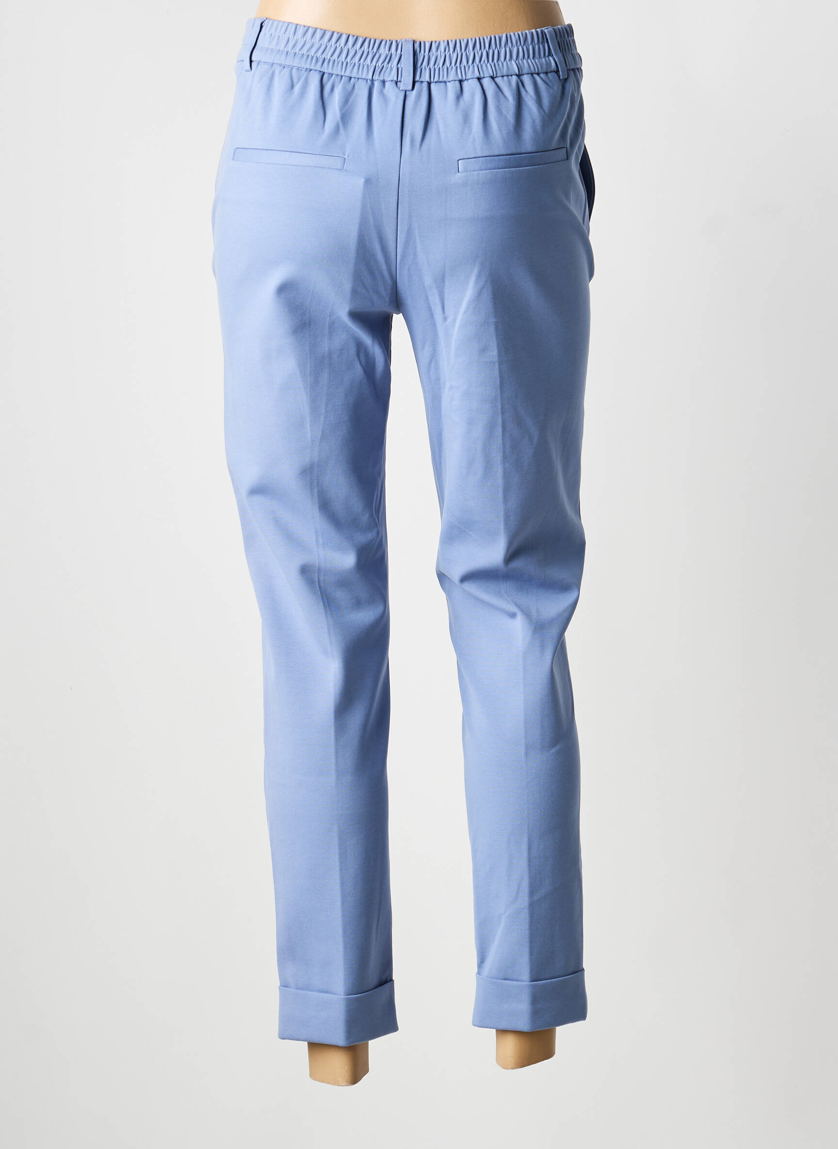 Pantalon 7/8 elasticitate mărime normală albastru YAYA femeie