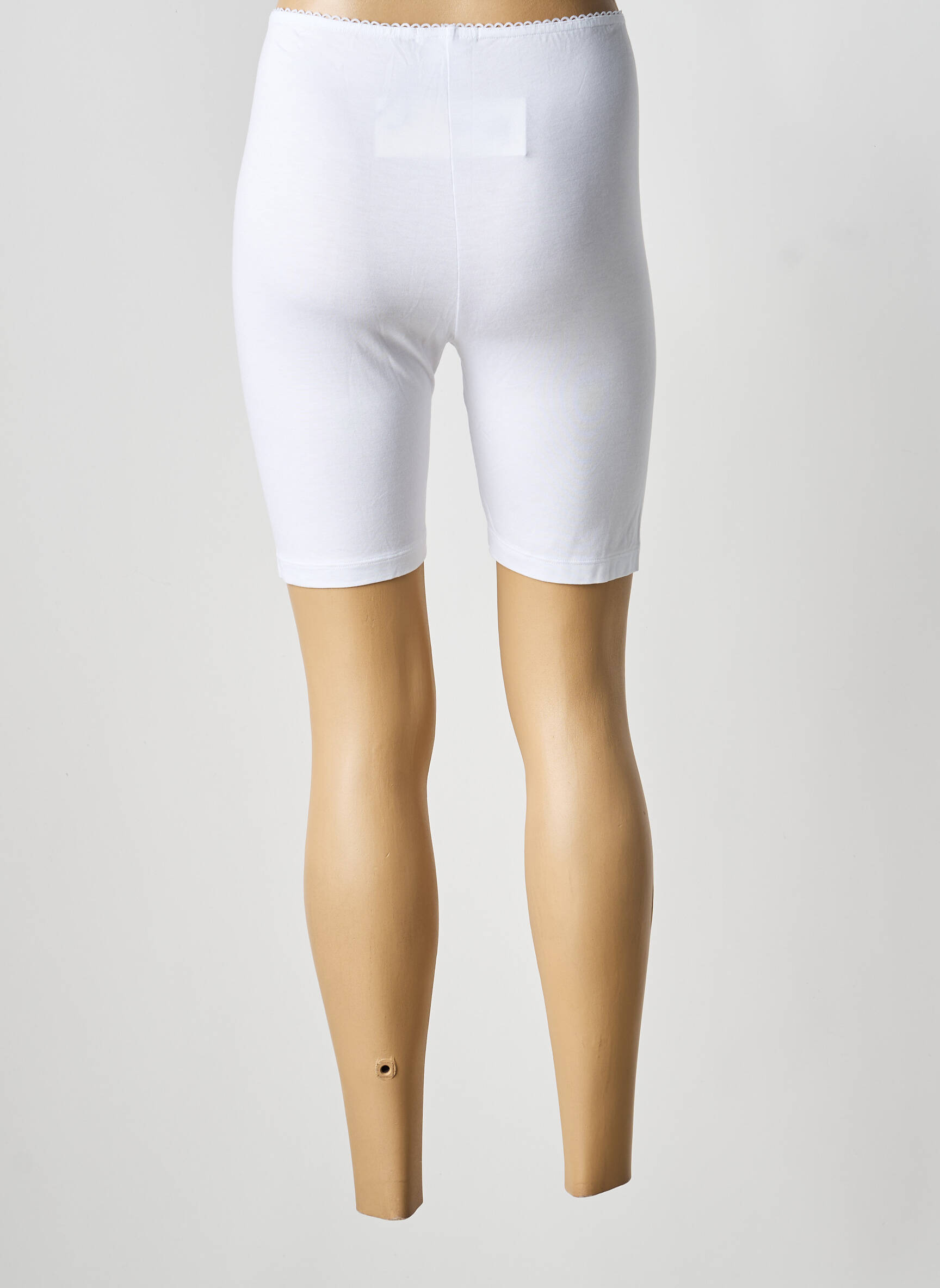 Pantalon de ciclism subțire alb MALOKA femeie