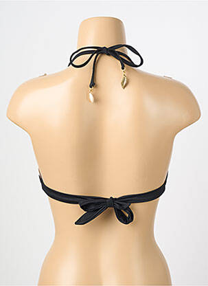 Sutien de costum de baie închidere cu legături de legat top sutien modelat negru MOLLY BRACKEN femeie