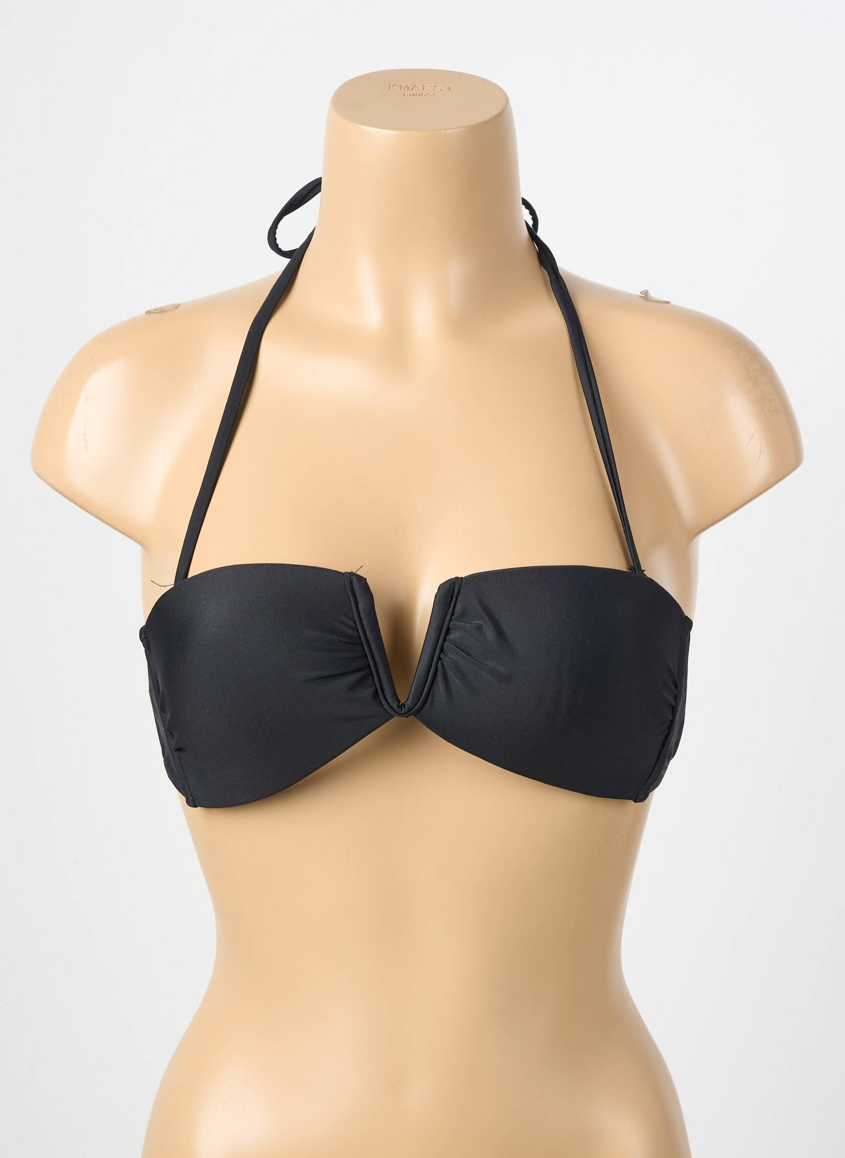 Sutien de costum de baie închidere cu legături de legat top sutien modelat negru MOLLY BRACKEN femeie