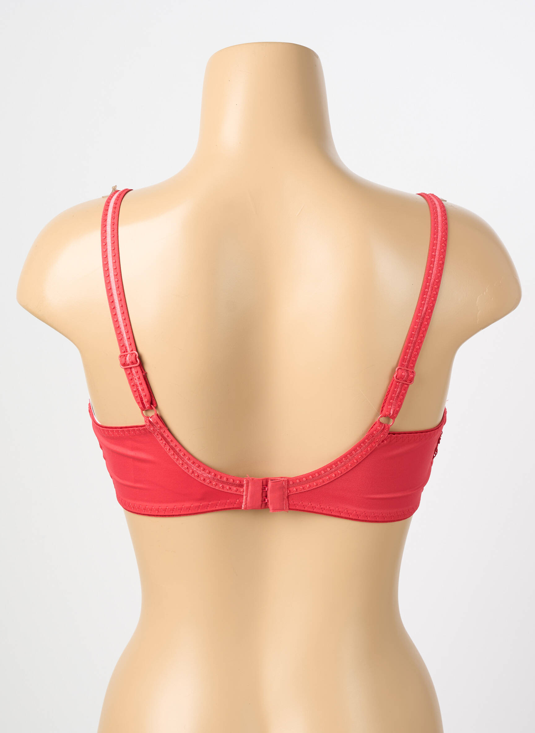 Sutien efect material satinat sutien cupe întregi cu decolteu înalt roz CHANTELLE femeie