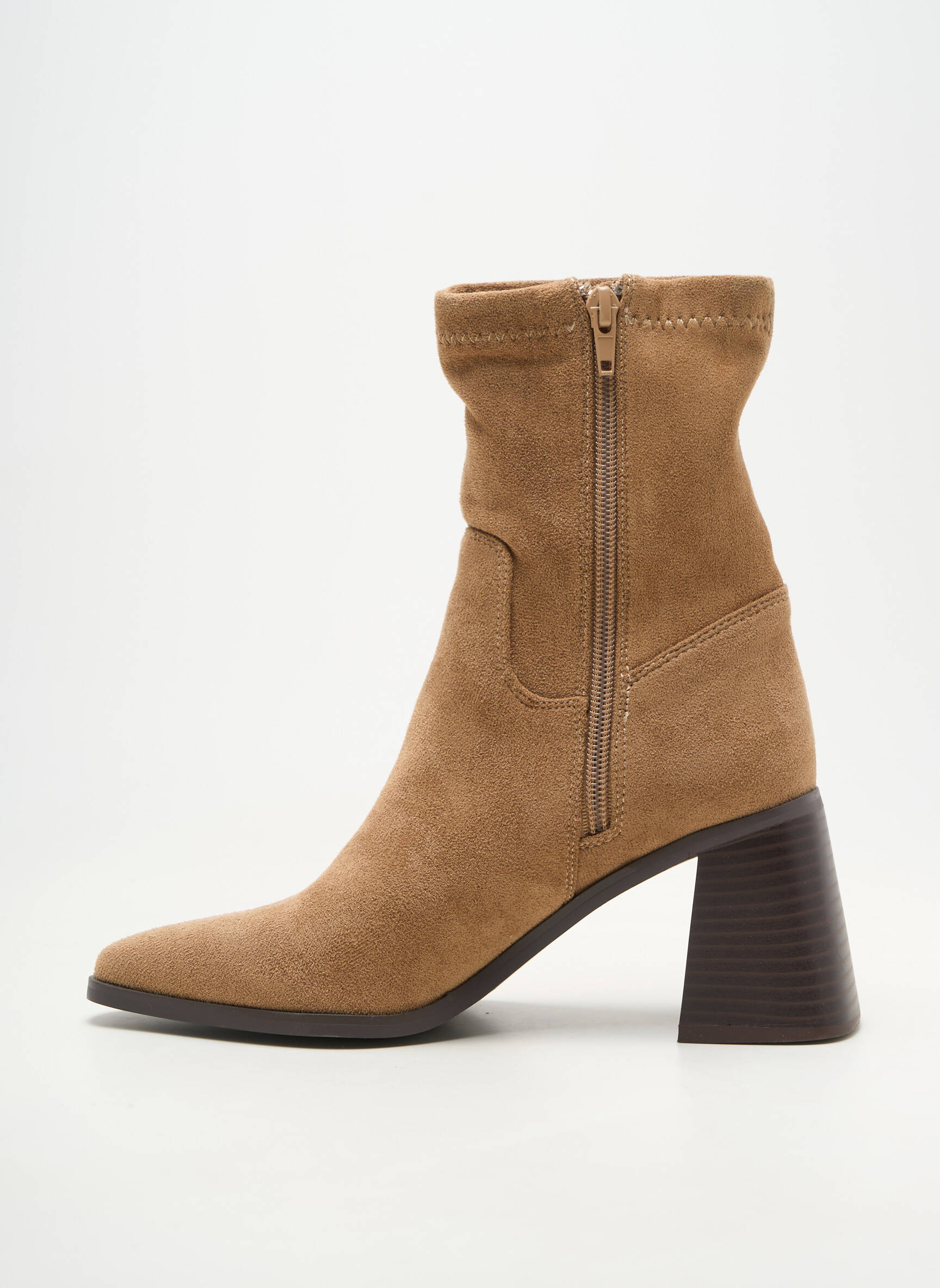 Botine/ghete vârf ascuțit toc de 7 la 9 cm maro VANESSA WU femeie
