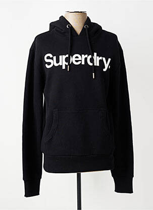Hanorac cu glugă elasticitate mâneci lungi negru SUPERDRY bărbat