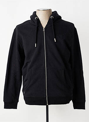 Jachete casual buzunare negru SUPERDRY bărbat