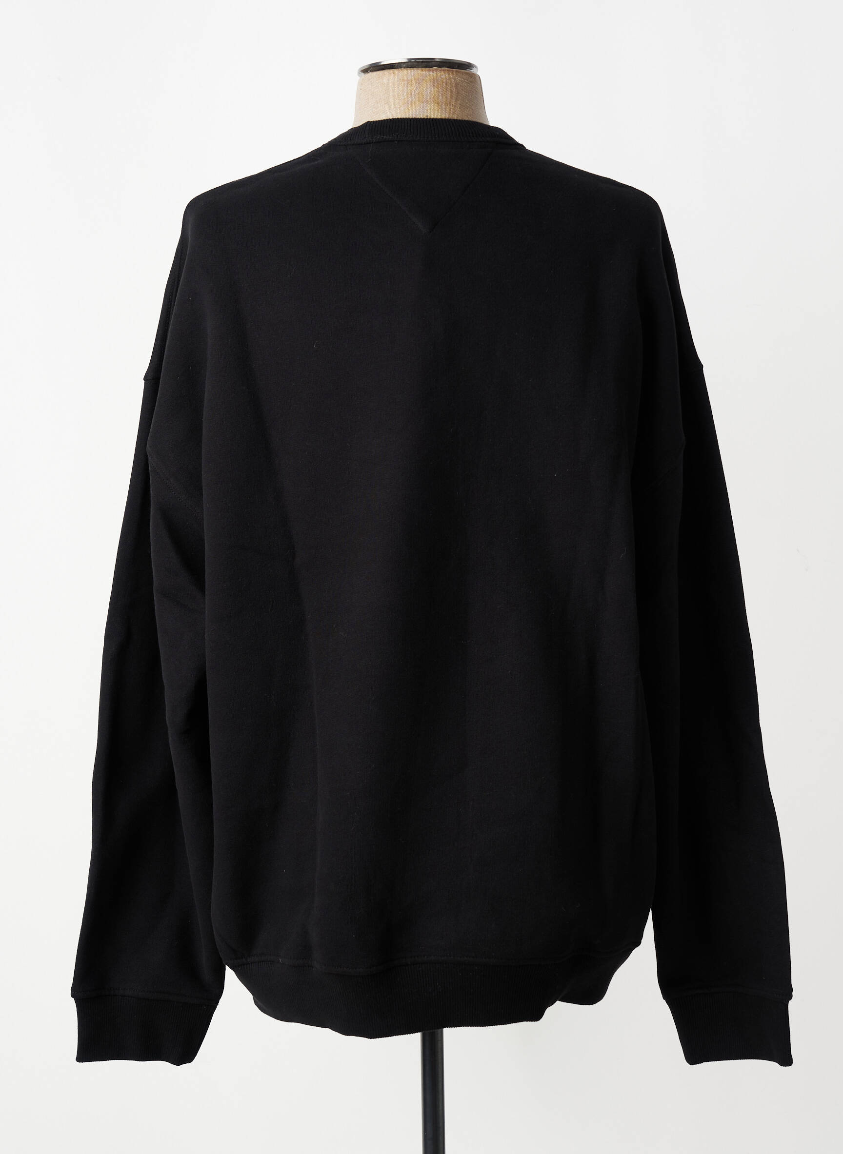 Hanorac elasticitate mâneci lungi negru TOMMY HILFIGER bărbat