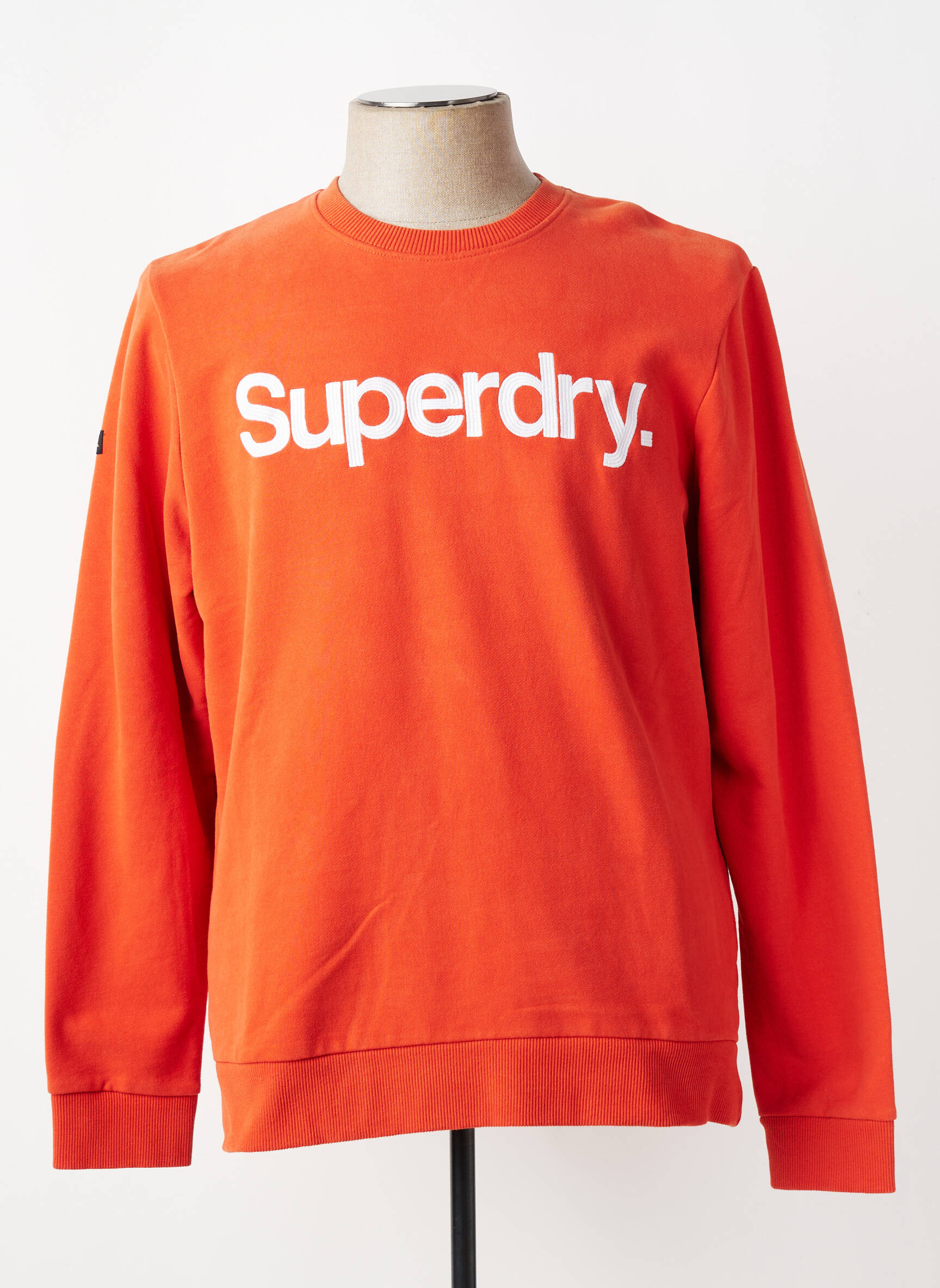 Hanorac elasticitate mâneci lungi portocalie SUPERDRY bărbat