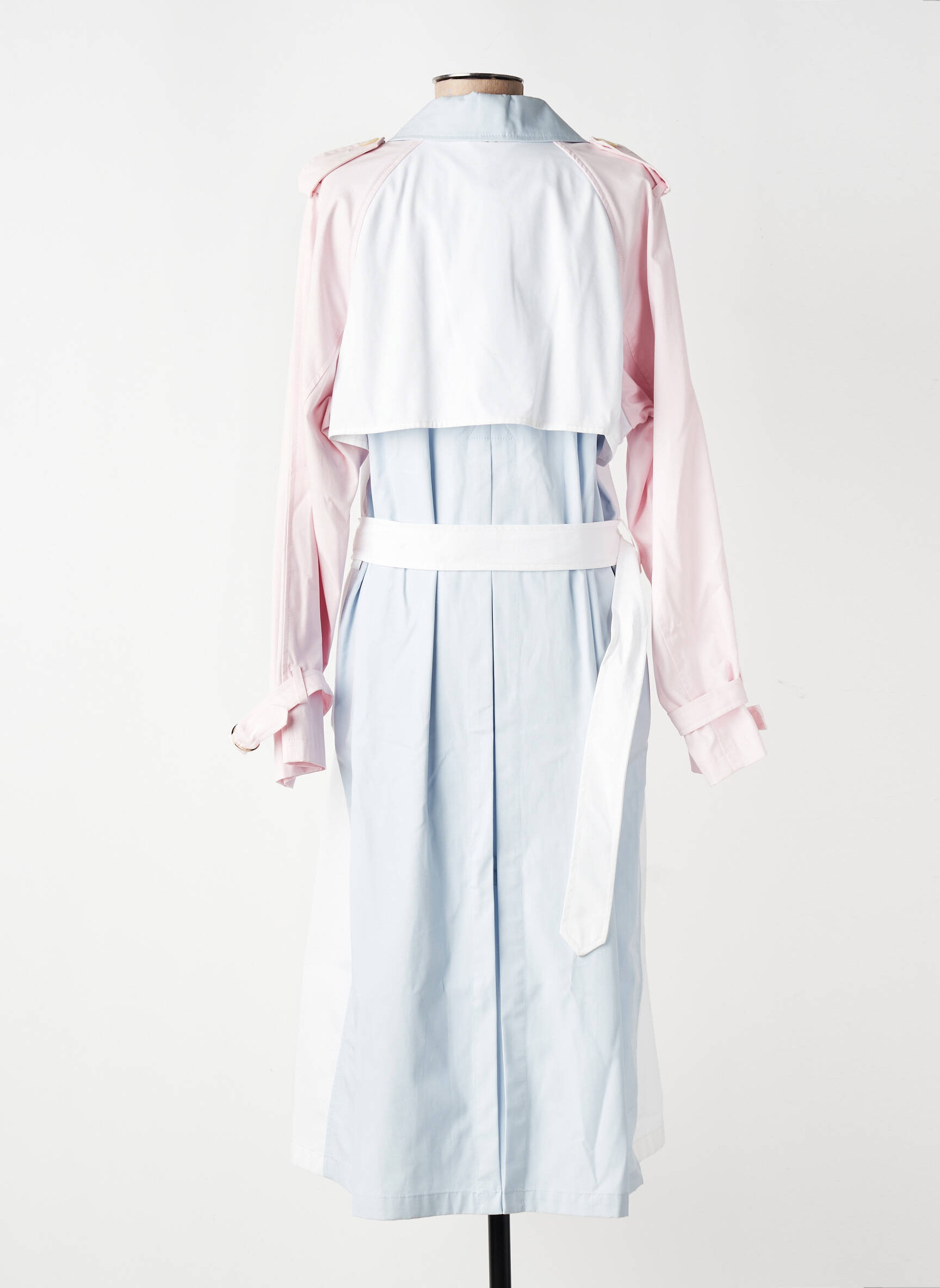 Trench buzunare fără glugă alb TOMMY HILFIGER femeie