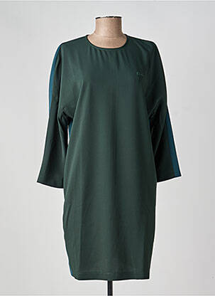 Rochie scurtă mâneci 3/4 mâneci 3/4 verde LACOSTE femeie