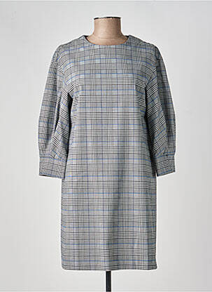 Rochie scurtă mâneci 3/4 mâneci 3/4 gri TOMMY HILFIGER femeie