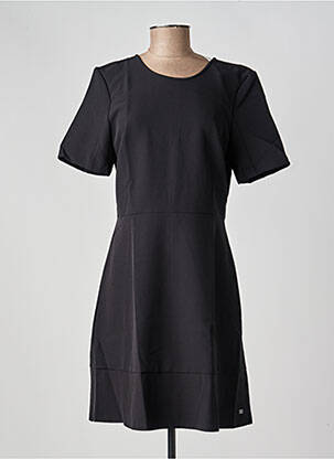 Rochie scurtă închidere cu fermoar la spate mâneci scurte negru TOMMY HILFIGER femeie