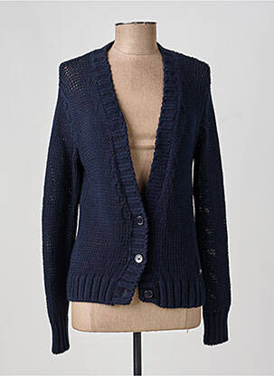 Vestă cu mâneci lungi strânsă pe partea de jos albastru TRUSSARDI JEANS femeie