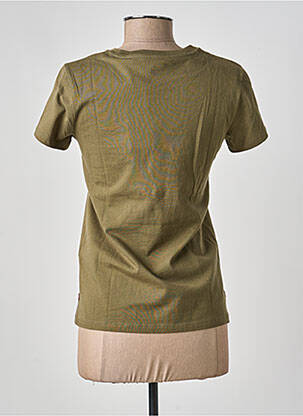 Tricou serigrafie flockată mâneci scurte verde LEVI'S femeie