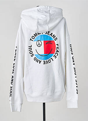 Hanorac cu glugă elasticitate mâneci lungi alb TOMMY HILFIGER femeie