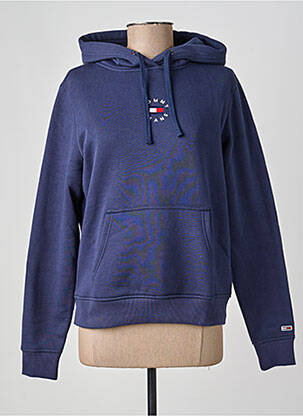 Hanorac cu glugă broderie mâneci lungi albastru TOMMY HILFIGER femeie
