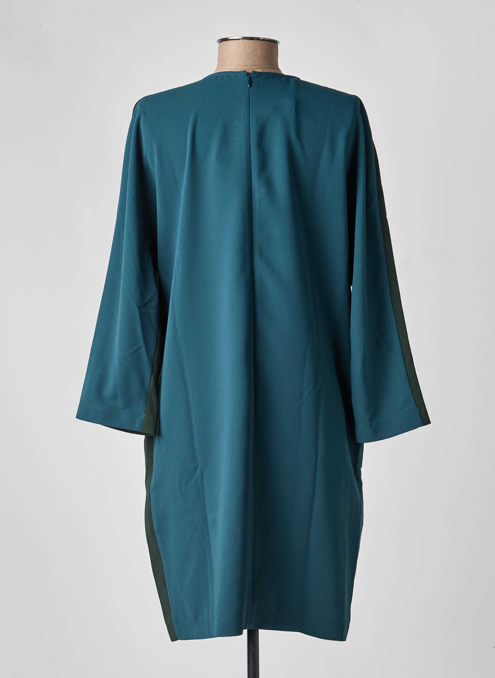 Rochie scurtă mâneci 3/4 mâneci 3/4 verde LACOSTE femeie