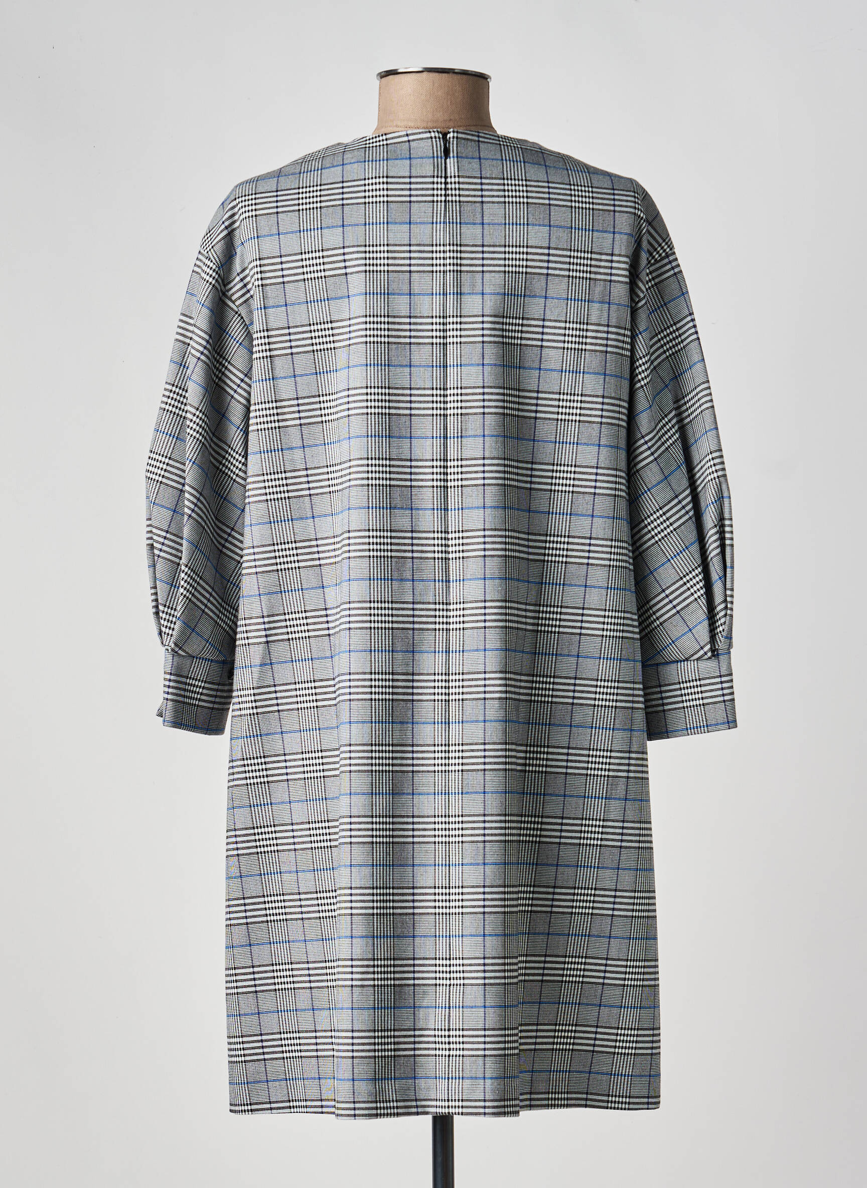 Rochie scurtă mâneci 3/4 mâneci 3/4 gri TOMMY HILFIGER femeie