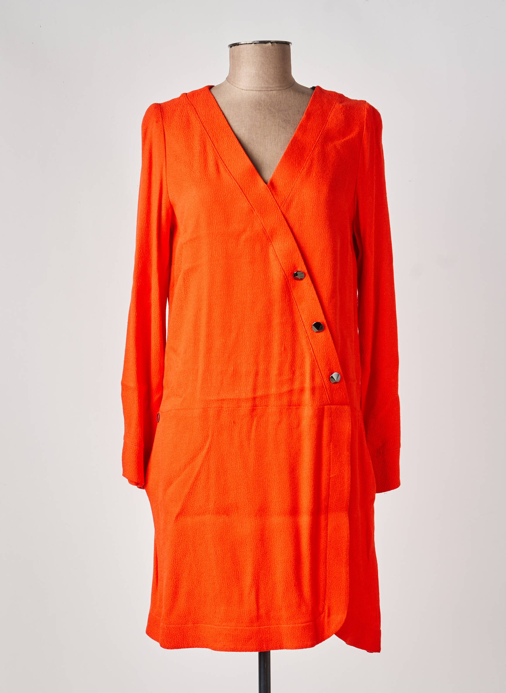 Rochie scurtă mâneci lungi mâneci lungi portocalie MADO ET LES AUTRES femeie