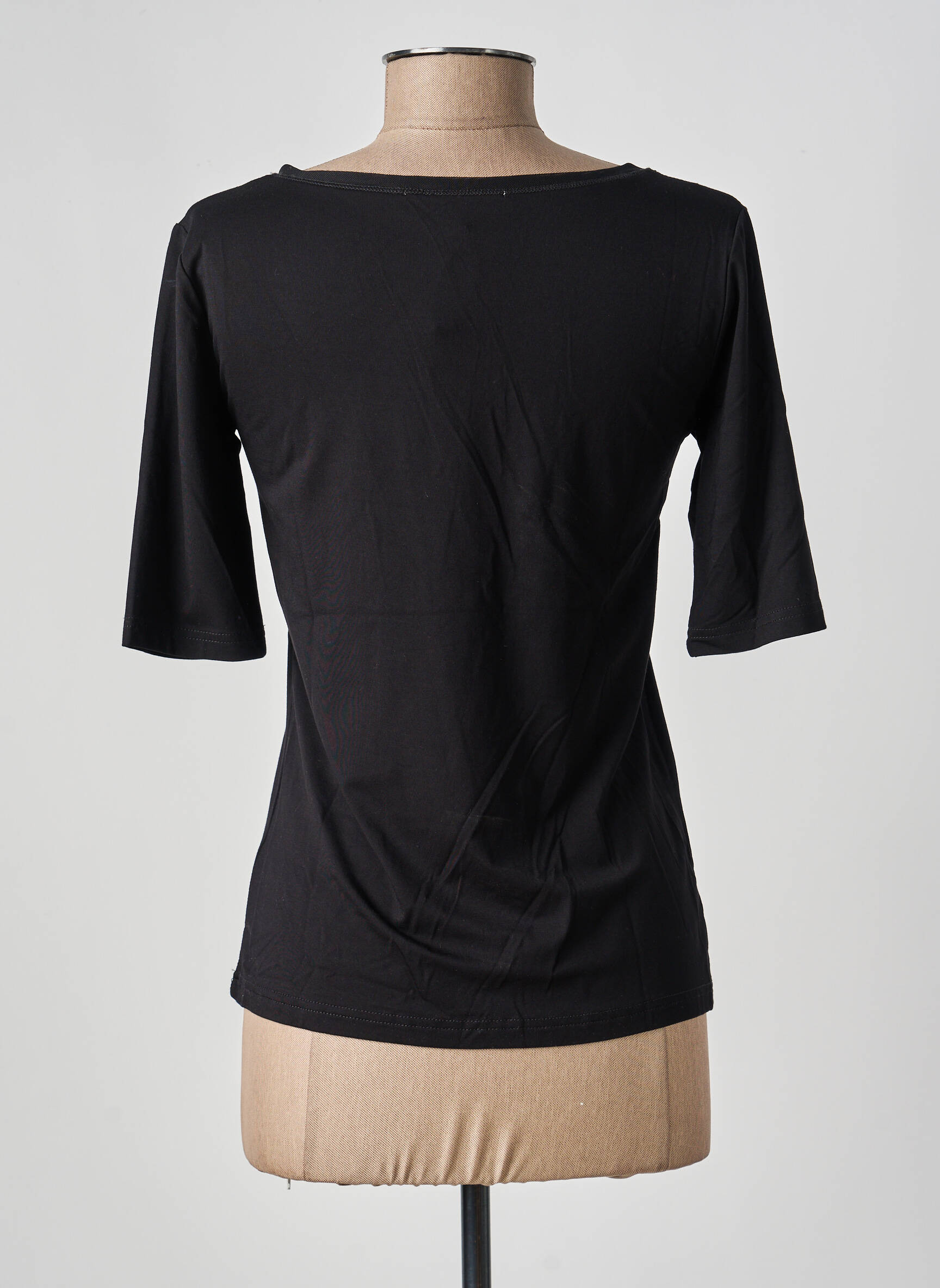 Tricou serigrafie cu strasuri mâneci scurte negru FUEGO WOMAN femeie