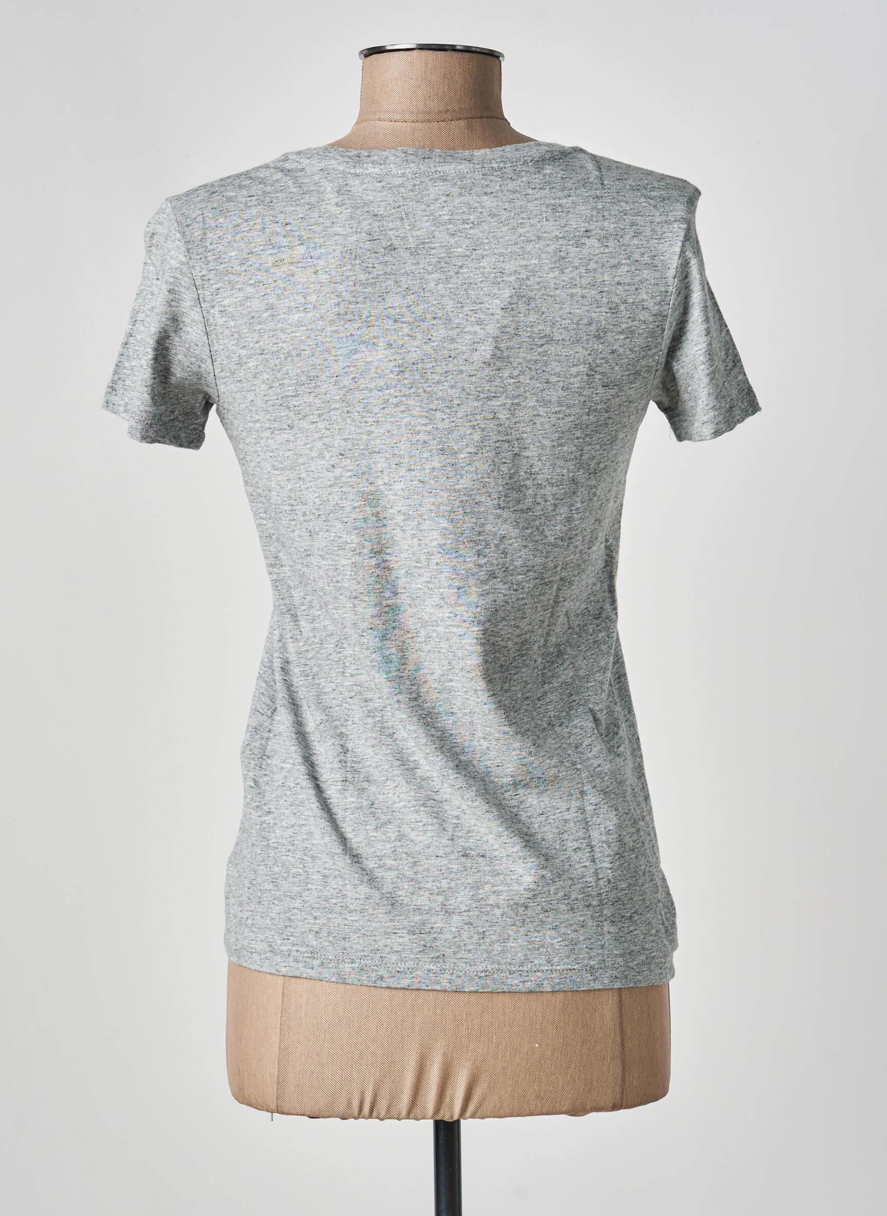 Tricou serigrafie mâneci scurte gri LEVI'S femeie