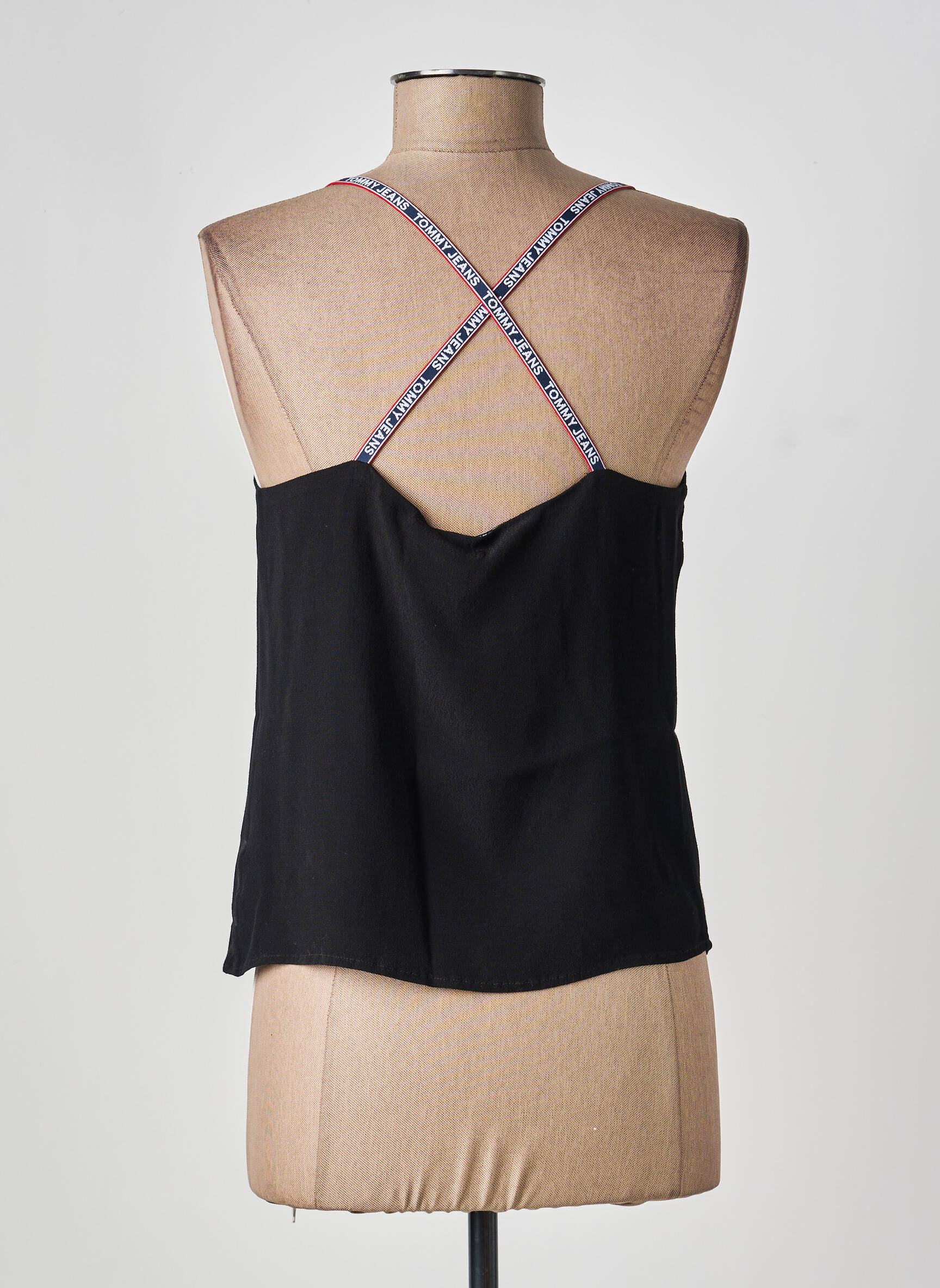 Top elasticitate bretele subțiri negru TOMMY HILFIGER femeie