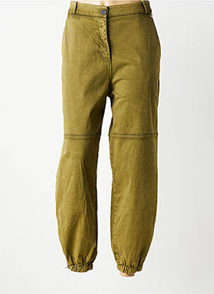 Pantalon drept elasticitate mărime normală verde SOUVENIR femeie