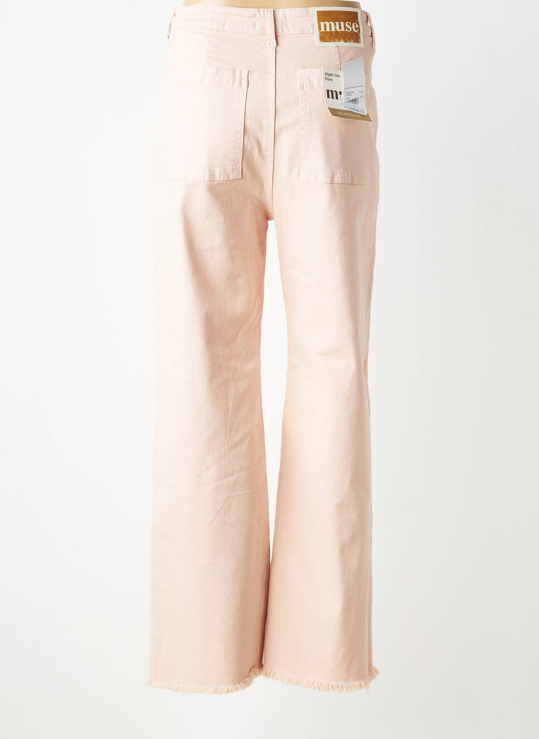Pantalon drept elasticitate mărime normală roz MUSE femeie
