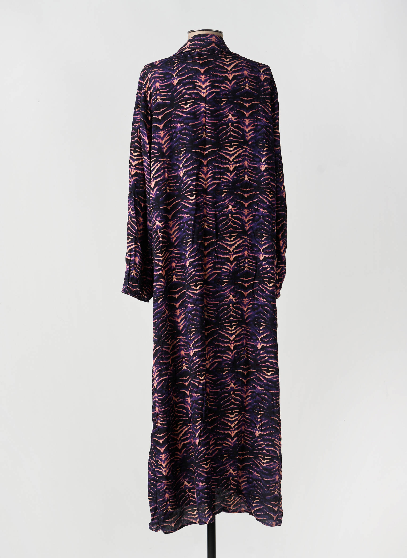 Rochie lungă mâneci lungi mâneci lungi violet IMPREVU femeie