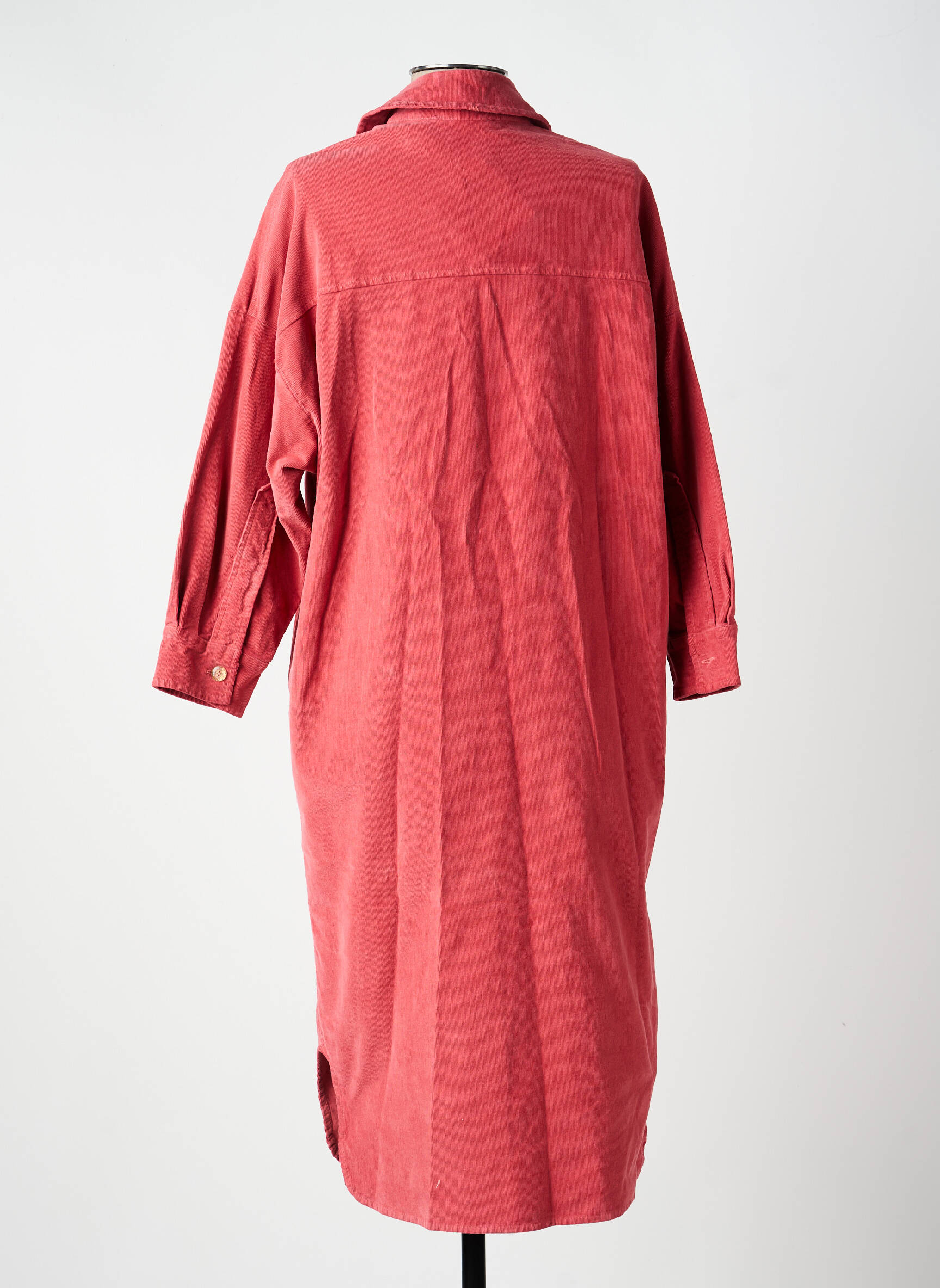 Rochie midi mâneci lungi mâneci lungi roz IMPREVU femeie