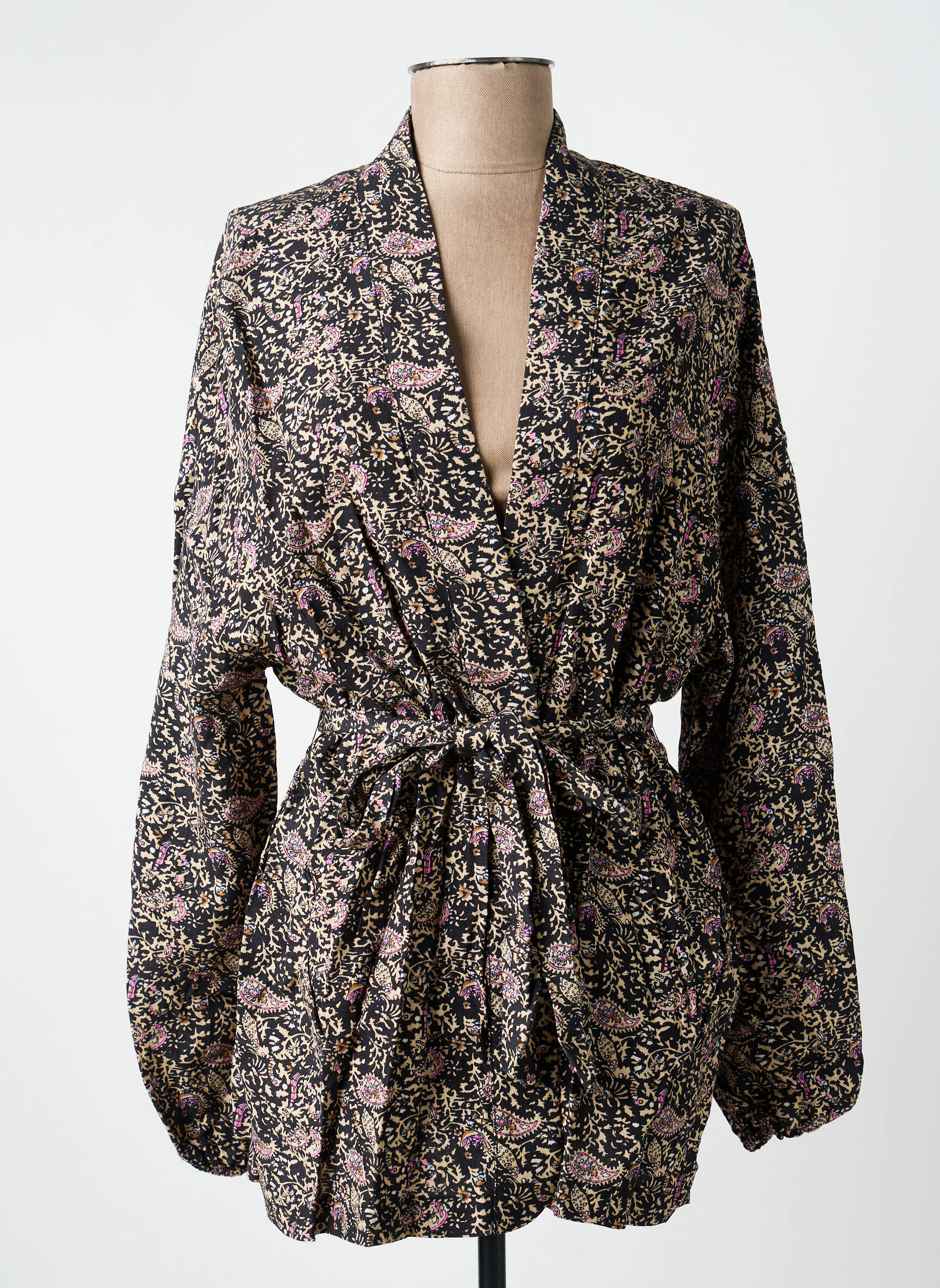 Jachete kimono mâneci lungi negru LAURE + MAX femeie
