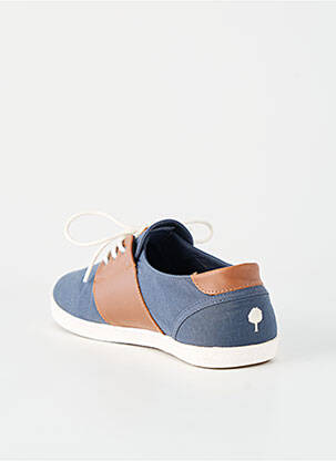 Adidași material neted vârf rotund albastru FAGUO bărbat