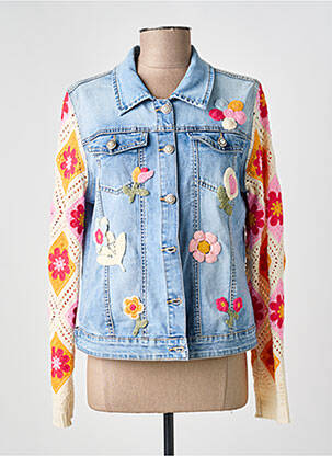 Jachete casual buzunare albastru MAISON ONADO femeie