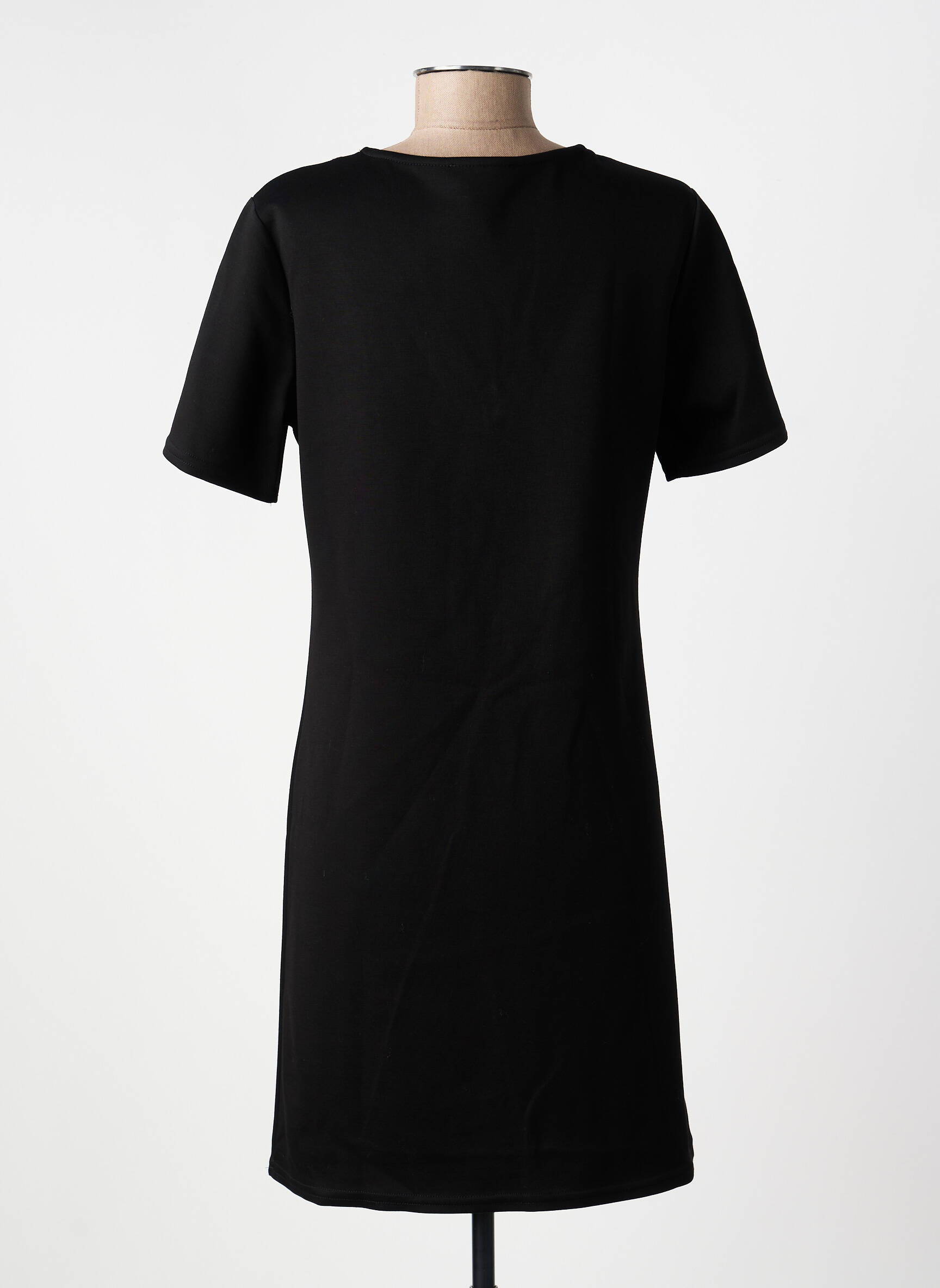 Rochie scurtă mâneci scurte mâneci scurte negru CHARMING GIRL femeie