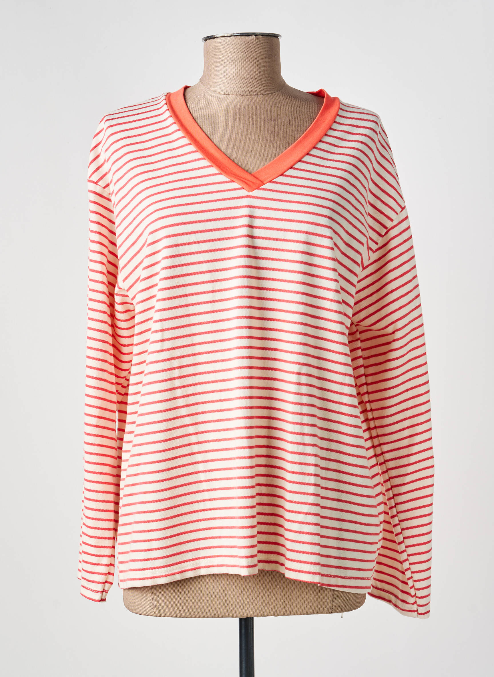 Tricou mâneci lungi mâneci lungi portocalie WIYA femeie