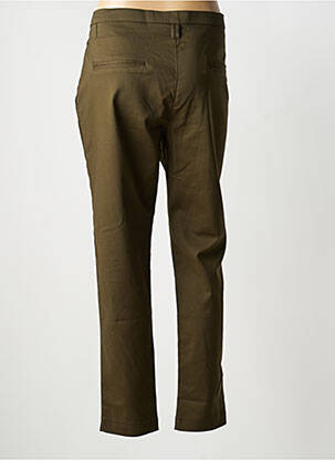Pantalon drept elasticitate mărime normală verde CHIC & JEUNE femeie