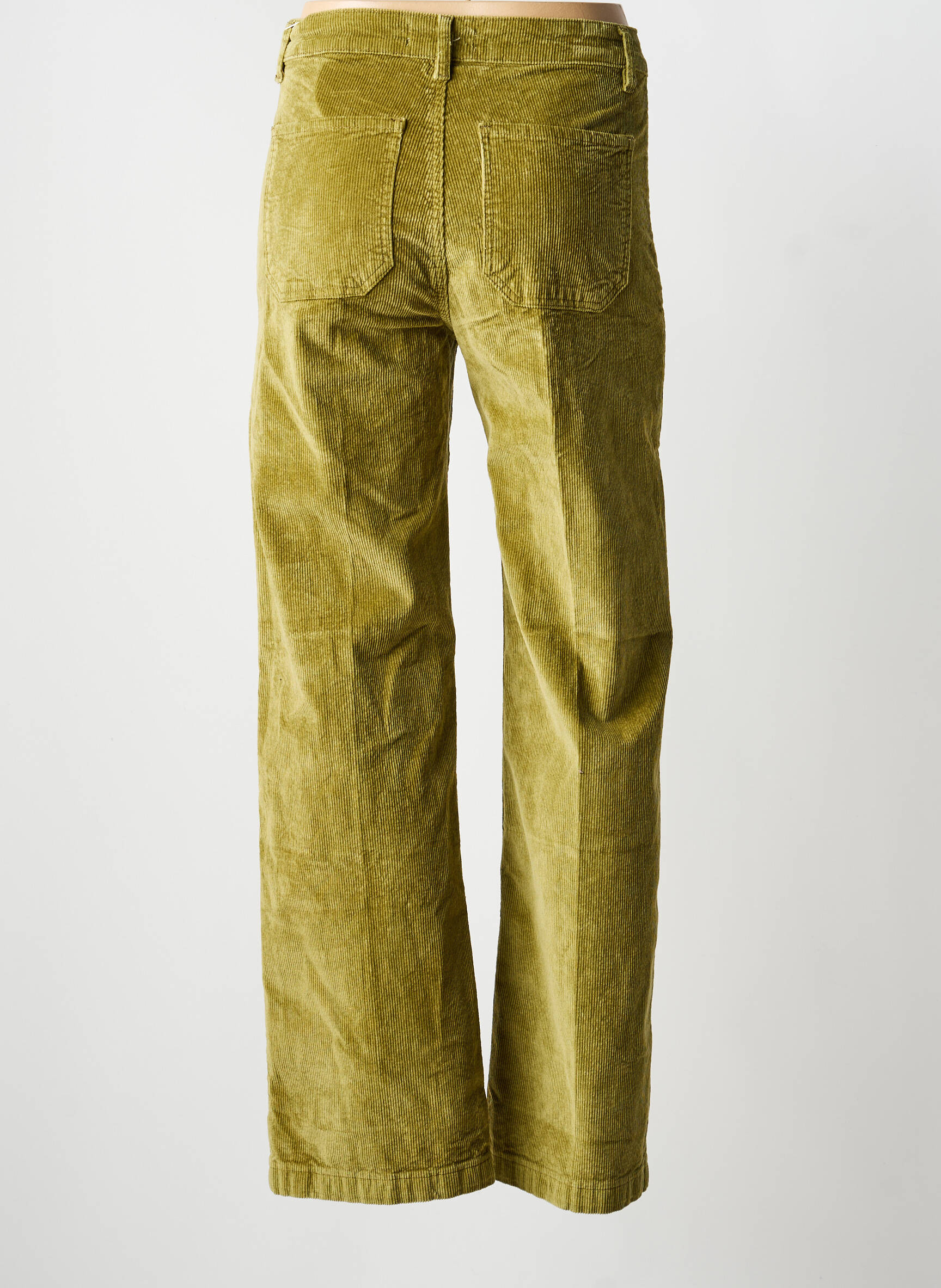 Pantalon drept mărime normală mărime normală verde MAISON ONADO femeie