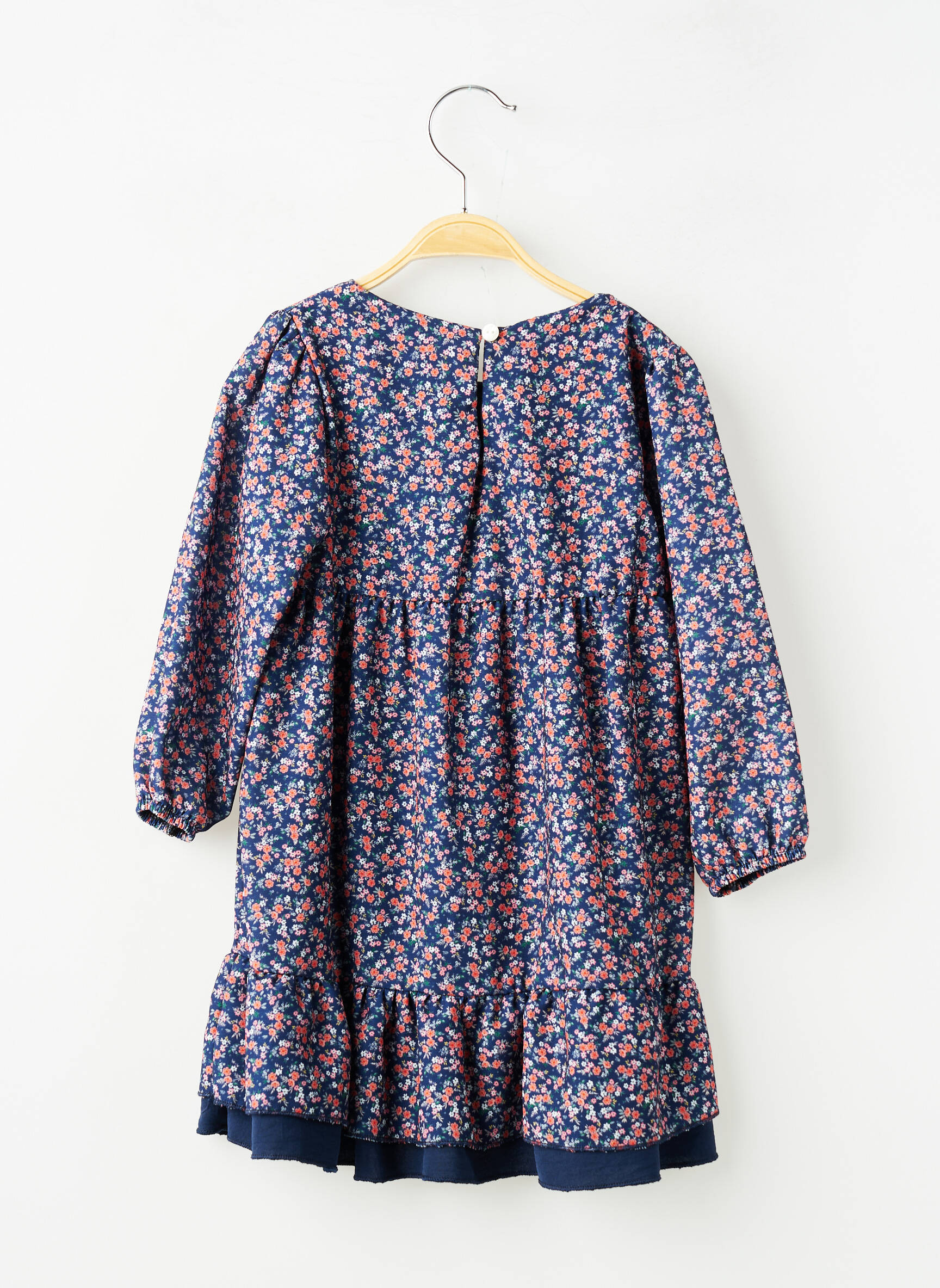 Rochie scurtă mâneci lungi mâneci lungi albastru P'TIT MÔME fată