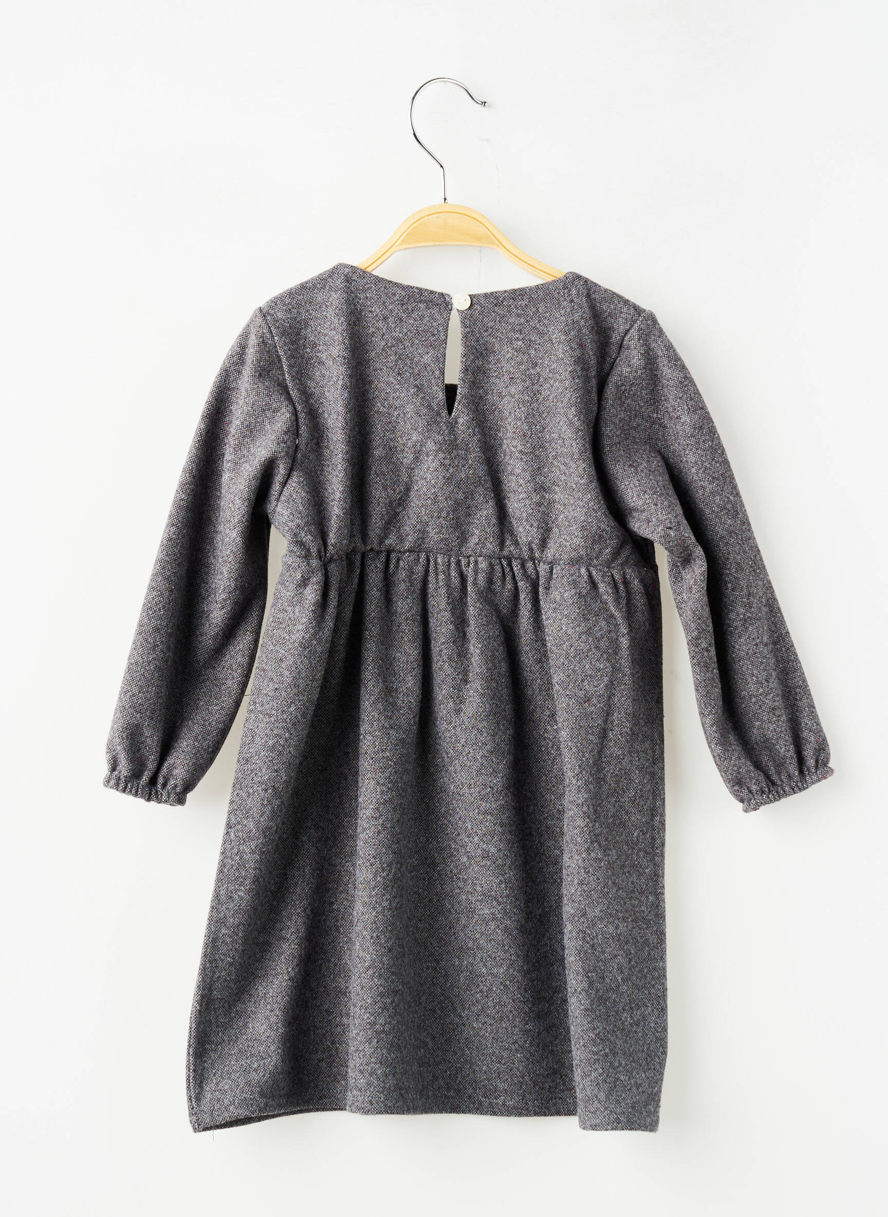 Set rochie mâneci lungi gri P'TIT MÔME fată