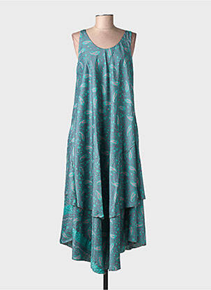 Rochie midi fără mâneci fără mâneci verde SINOE BY BAMBOO'S femeie