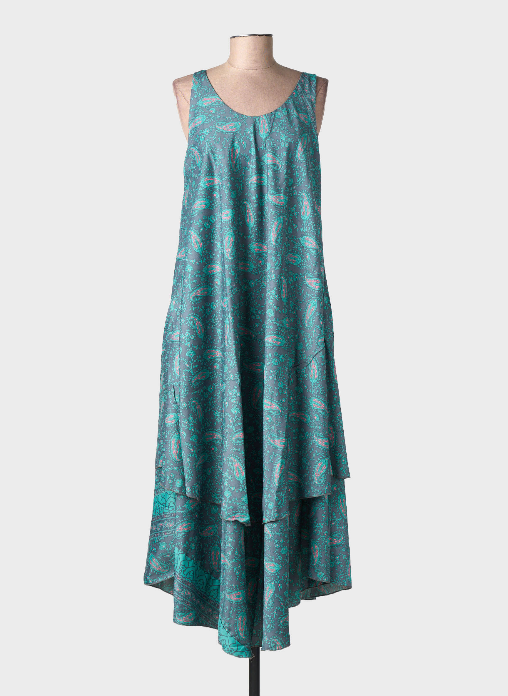 Rochie midi fără mâneci fără mâneci verde SINOE BY BAMBOO'S femeie