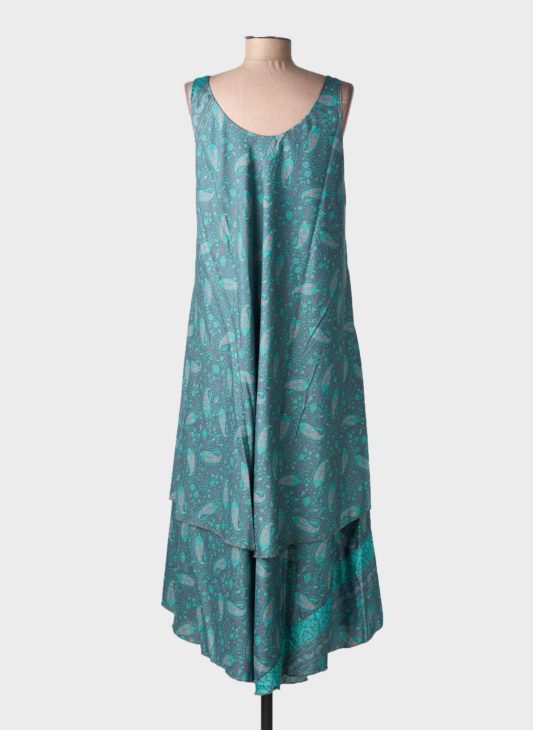 Rochie midi fără mâneci fără mâneci verde SINOE BY BAMBOO'S femeie