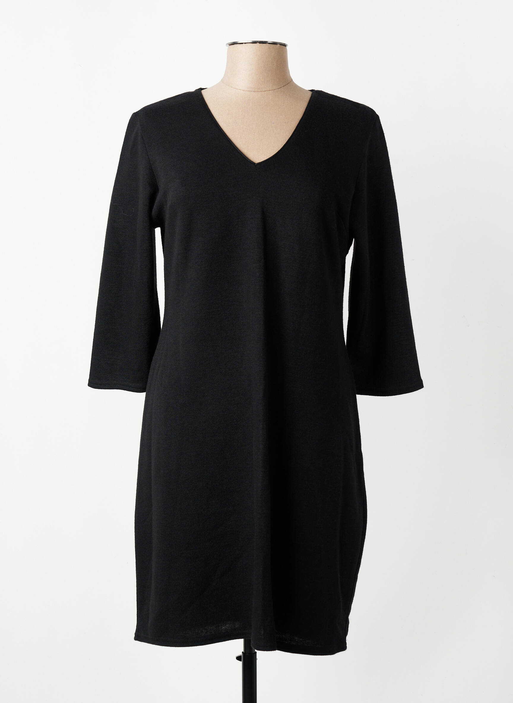 Rochie scurtă mâneci 3/4 mâneci 3/4 negru LE SINGE DE JULIE femeie