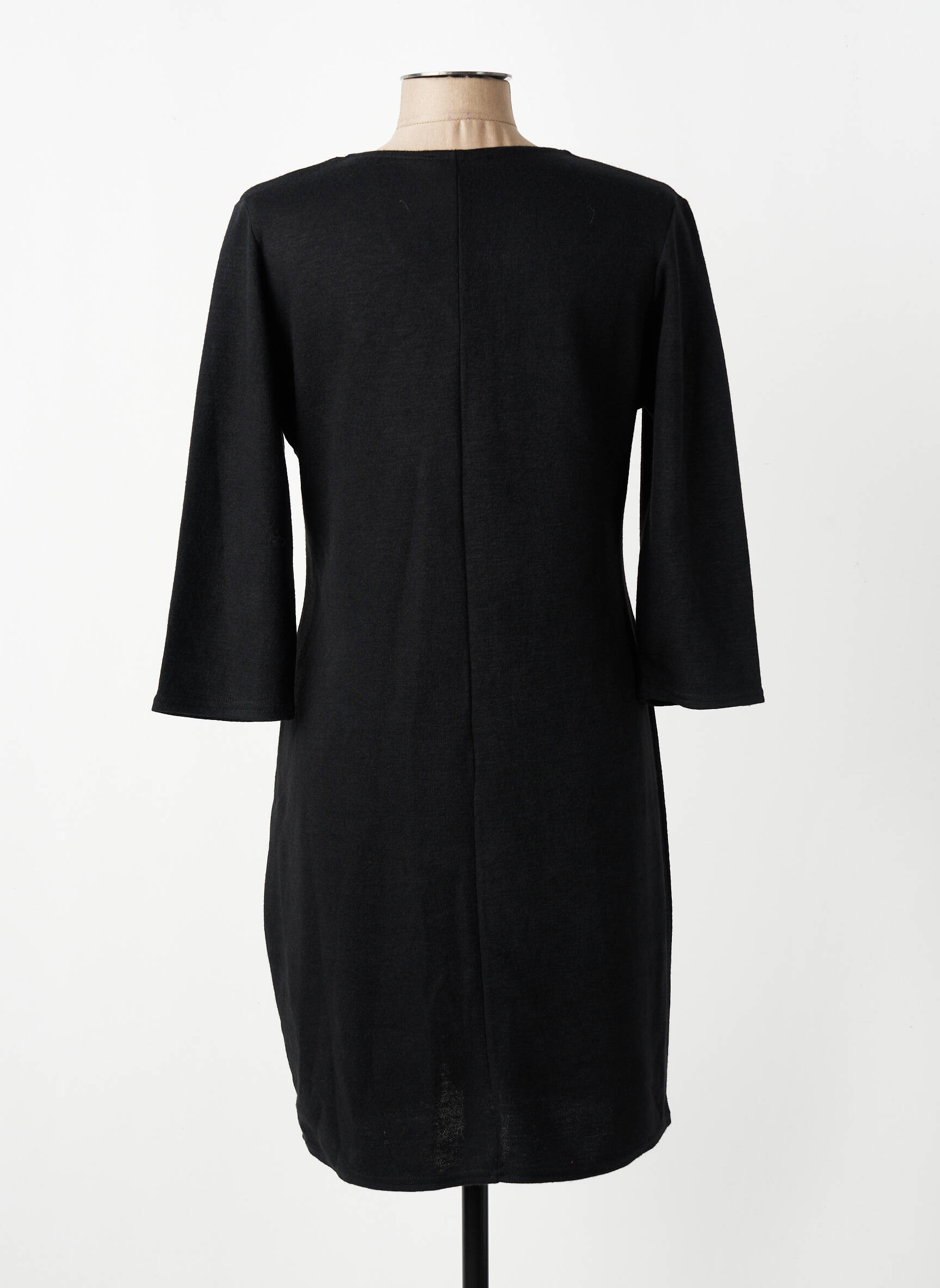 Rochie scurtă mâneci 3/4 mâneci 3/4 negru LE SINGE DE JULIE femeie