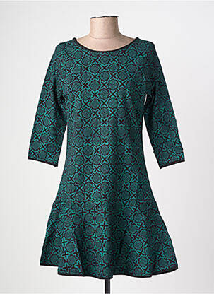 Rochie scurtă mâneci 3/4 mâneci 3/4 albastru BAMBOO'S femeie