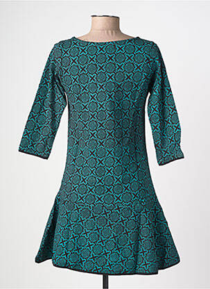Rochie scurtă mâneci 3/4 mâneci 3/4 albastru BAMBOO'S femeie