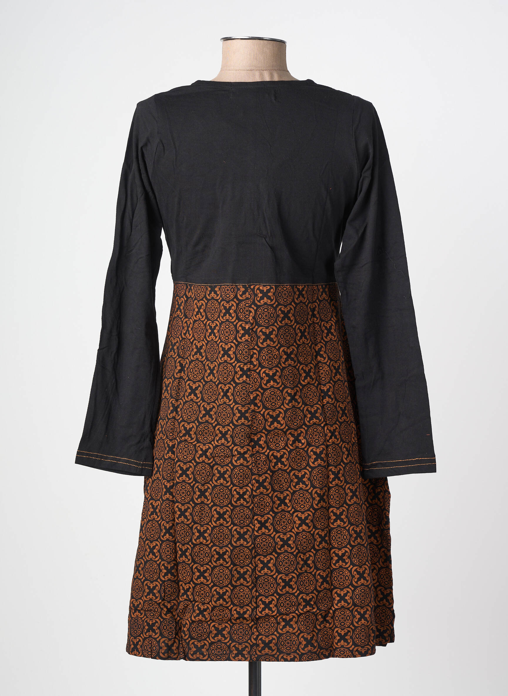 Rochie scurtă mâneci lungi mâneci lungi negru BAMBOO'S femeie