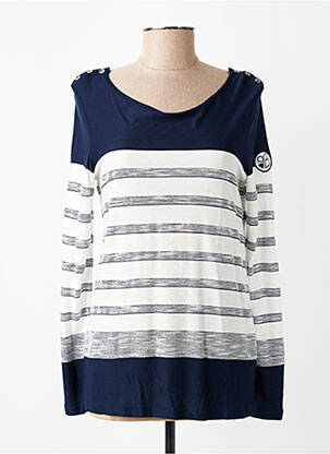 Tricou mâneci lungi mâneci lungi albastru LE PETIT BAIGNEUR femeie