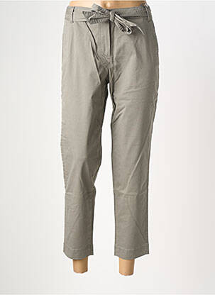 Pantalon 7/8 talie cu cleme mărime normală verde ATELIER GARDEUR femeie