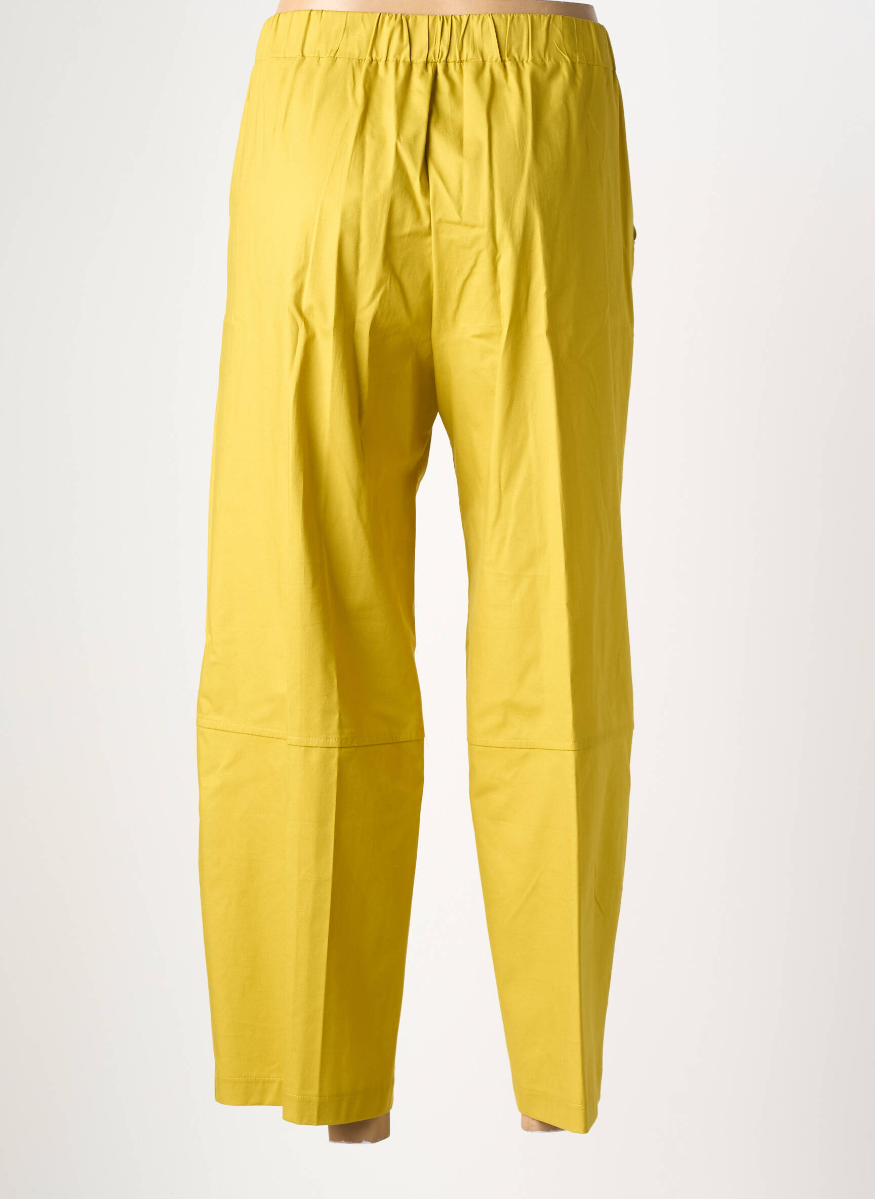 Pantalon 7/8 talie înaltă talie înaltă verde MARIA BELLENTANI femeie