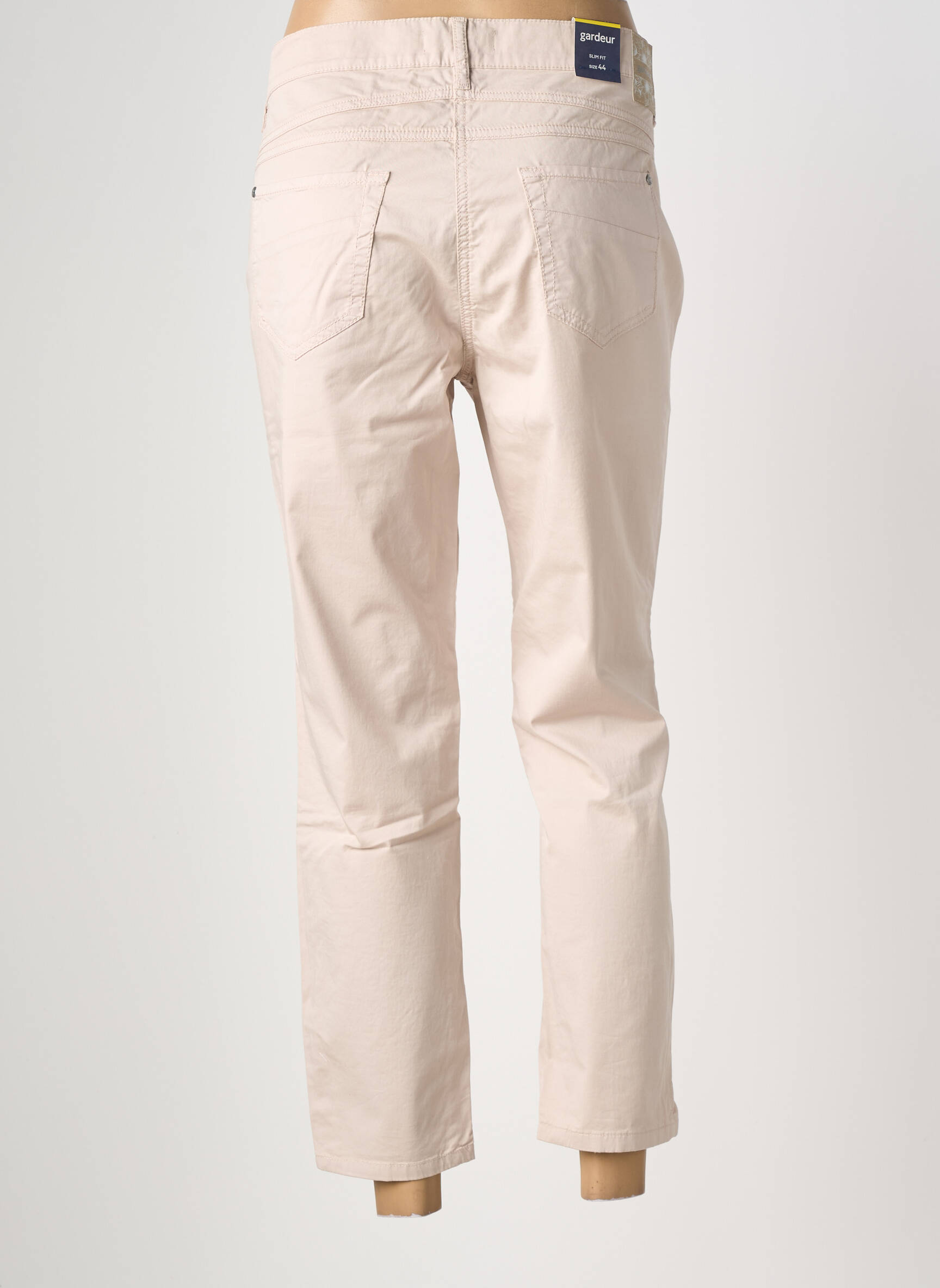 Pantalon 7/8 țesătură poplin mărime normală bej GARDEUR femeie