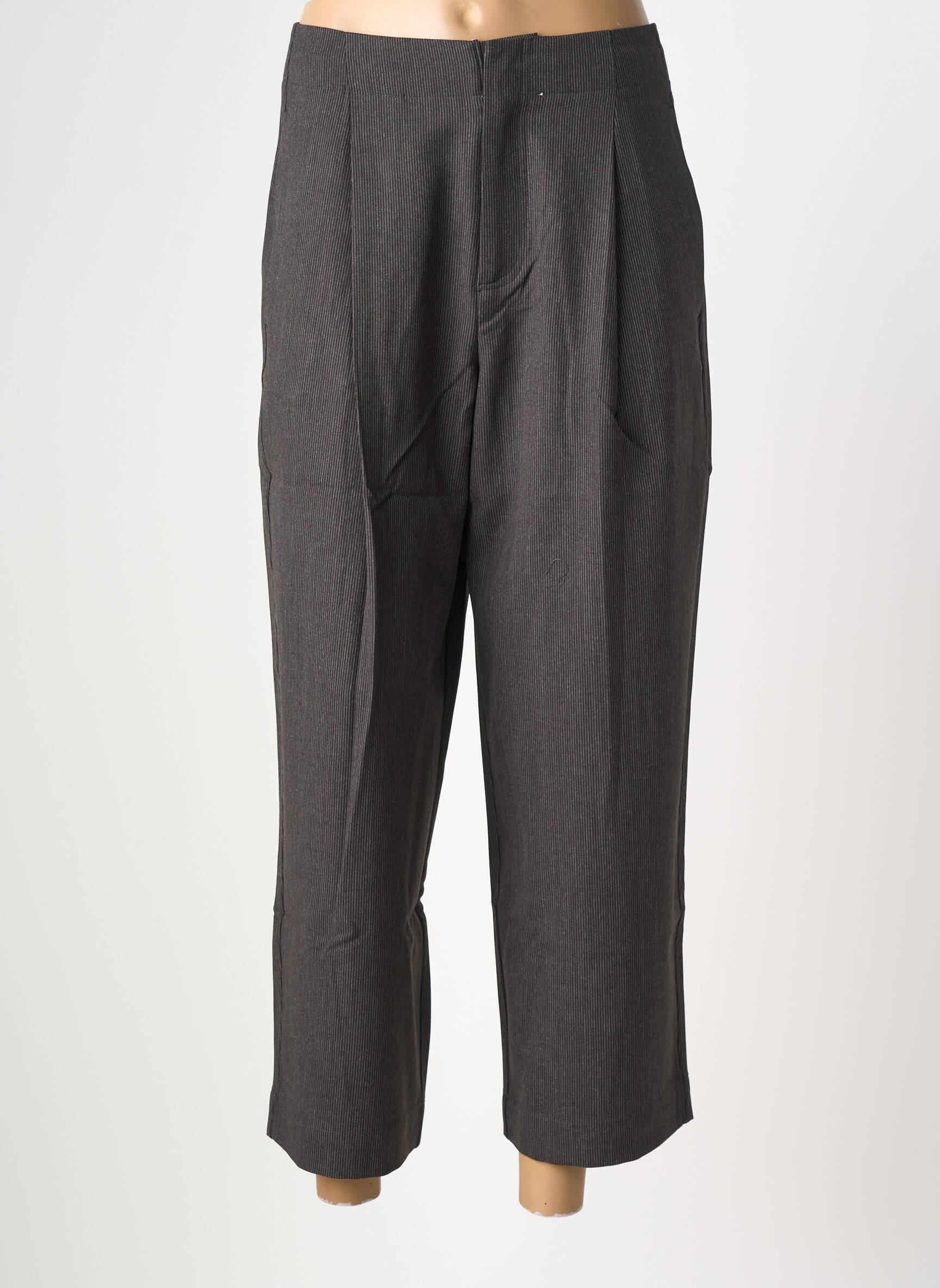 Pantalon 7/8 talie înaltă talie înaltă maro YERSE femeie